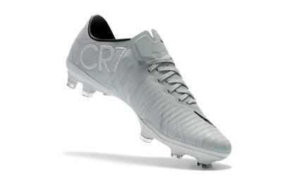Women's Nike Mercurial Vapor 11 FG Firm Ground Low-Tops Football Boots - White/Black/Blue