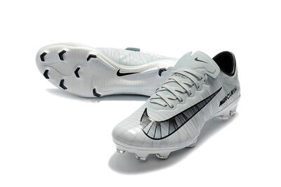 Women's Nike Mercurial Vapor 11 FG Firm Ground Low-Tops Football Boots - White/Black/Blue