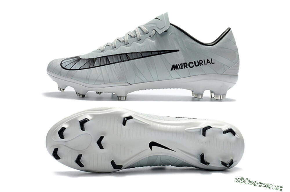 Women's Nike Mercurial Vapor 11 FG Firm Ground Low-Tops Football Boots - White/Black/Blue 1