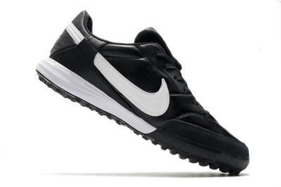 Men's Nike The Premier 3 TF Artificial Turf Low-Tops Football Shoes - Black/White