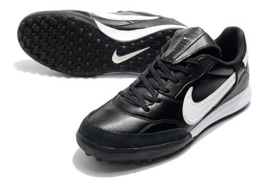 Men's Nike The Premier 3 TF Artificial Turf Low-Tops Football Shoes - Black/White