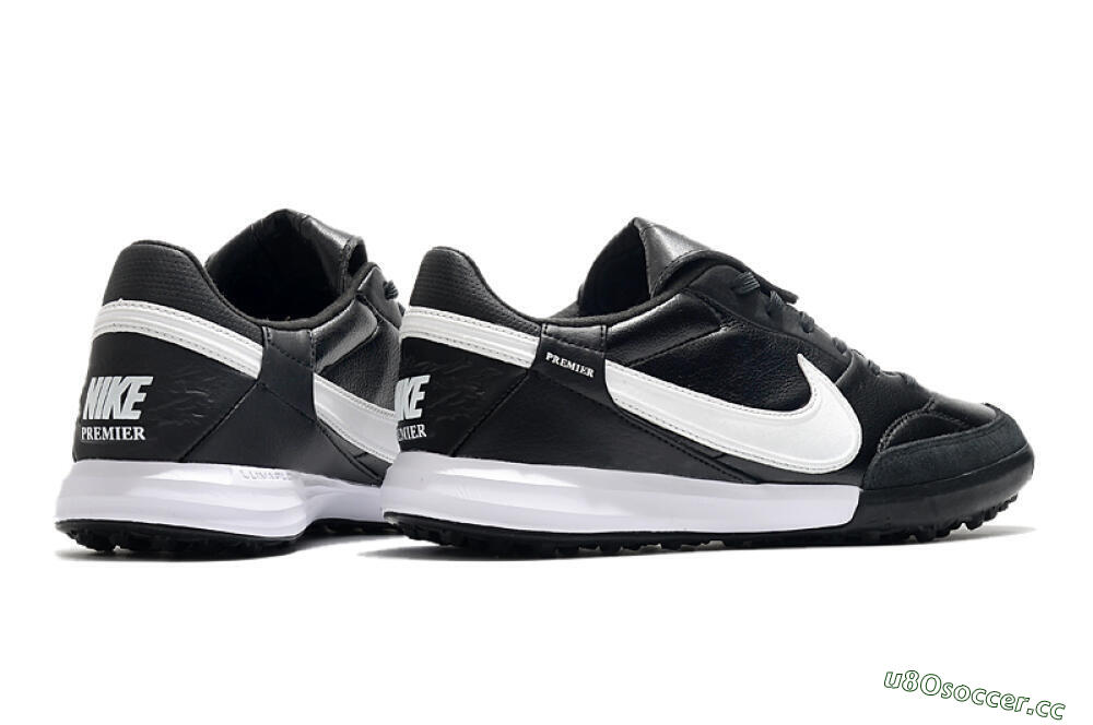 Men's Nike The Premier 3 TF Artificial Turf Low-Tops Football Shoes - Black/White 6