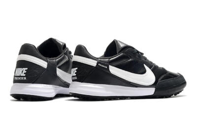 Men's Nike The Premier 3 TF Artificial Turf Low-Tops Football Shoes - Black/White