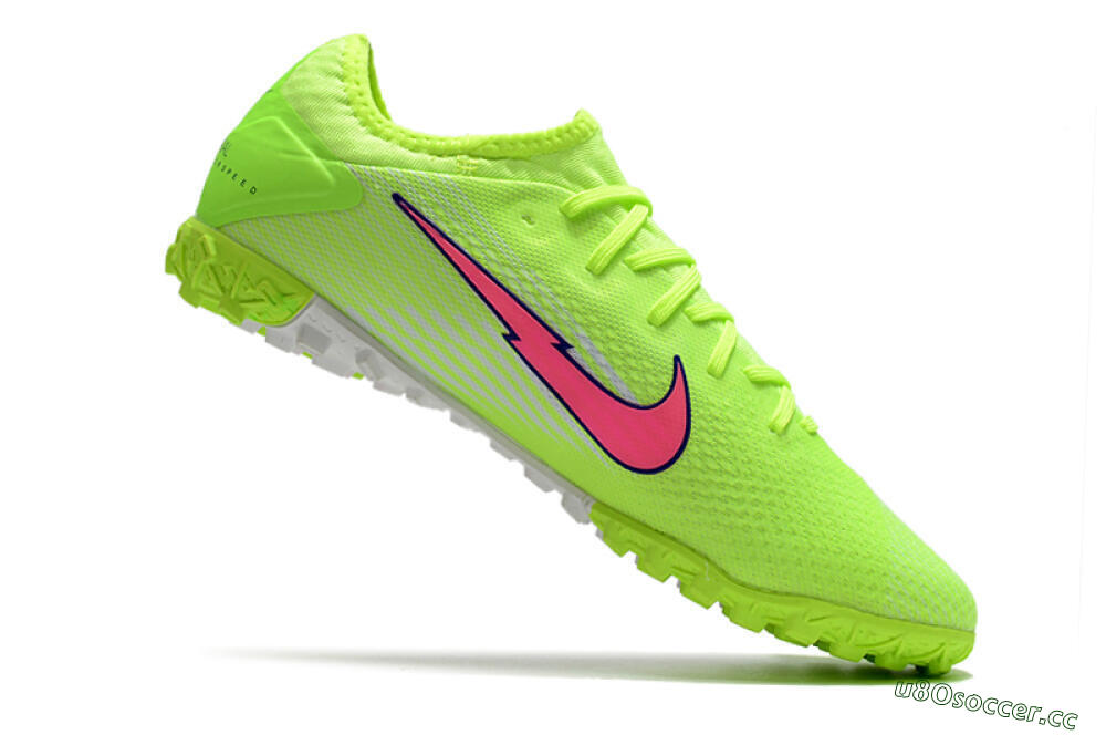 Men's Nike Mercurial Vapor 13 Pro TF Artificial Turf Low-Tops Football Shoes - Yellow/White/Pink 4