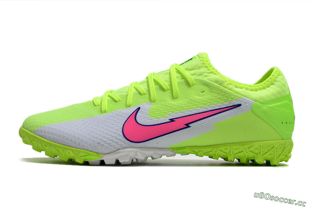 Men's Nike Mercurial Vapor 13 Pro TF Artificial Turf Low-Tops Football Shoes - Yellow/White/Pink 0