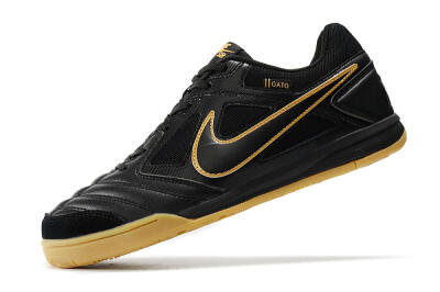 Men's Supreme x Nike SB Gato IC Indoor & Futsal Low-Tops Football Shoes - Black/Brown