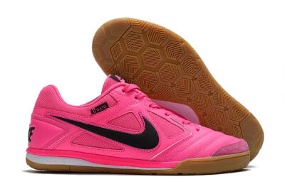 Men's Supreme x Nike SB Gato IC Indoor & Futsal Low-Tops Football Shoes - Pink/Black/White
