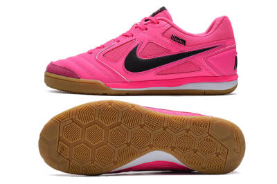 Men's Supreme x Nike SB Gato IC Indoor & Futsal Low-Tops Football Shoes - Pink/Black/White