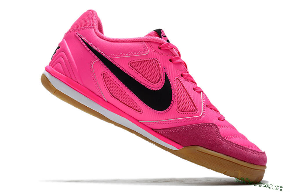 Men's Supreme x Nike SB Gato IC Indoor & Futsal Low-Tops Football Shoes - Pink/Black/White 4