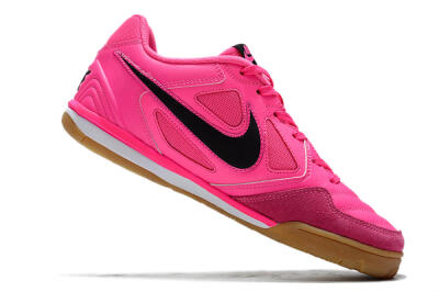 Men's Supreme x Nike SB Gato IC Indoor & Futsal Low-Tops Football Shoes - Pink/Black/White