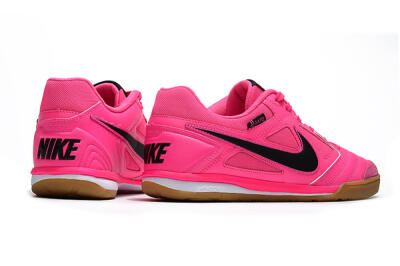 Men's Supreme x Nike SB Gato IC Indoor & Futsal Low-Tops Football Shoes - Pink/Black/White