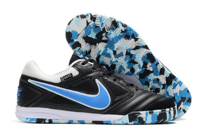 Men's Supreme x Nike SB Gato IC Indoor & Futsal Low-Tops Football Shoes - Black/Blue/White