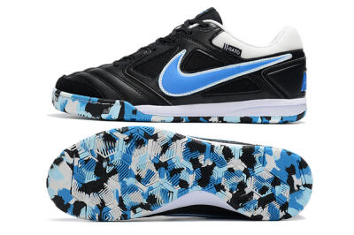 Men's Supreme x Nike SB Gato IC Indoor & Futsal Low-Tops Football Shoes - Black/Blue/White