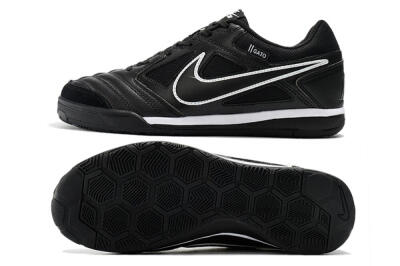 Men's Supreme x Nike SB Gato IC Indoor & Futsal Low-Tops Football Shoes - Black/White