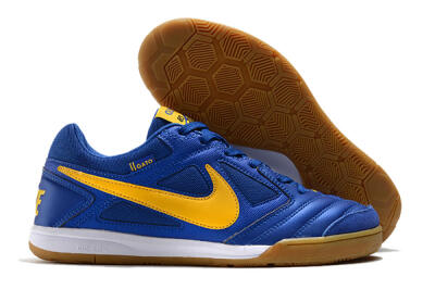 Men's Supreme x Nike SB Gato IC Indoor & Futsal Low-Tops Football Shoes - Blue/Yellow/White