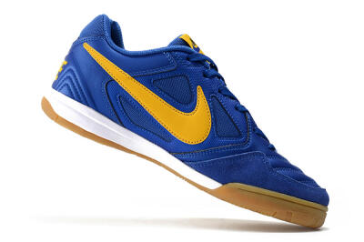 Men's Supreme x Nike SB Gato IC Indoor & Futsal Low-Tops Football Shoes - Blue/Yellow/White