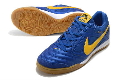 Men's Supreme x Nike SB Gato IC Indoor & Futsal Low-Tops Football Shoes - Blue/Yellow/White