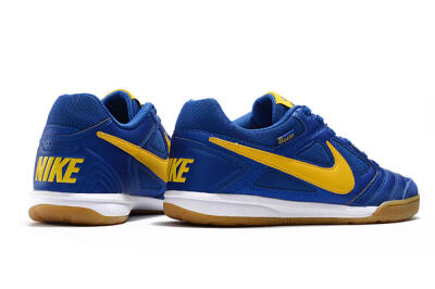 Men's Supreme x Nike SB Gato IC Indoor & Futsal Low-Tops Football Shoes - Blue/Yellow/White