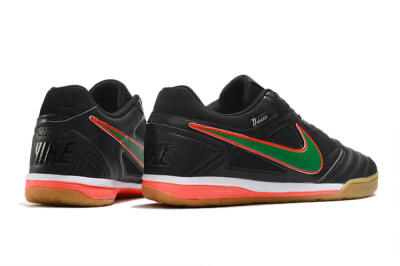 Men's Supreme x Nike SB Gato IC Indoor & Futsal Low-Tops Football Shoes - Black/Red/Green