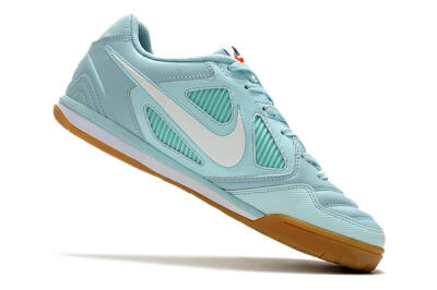 Men's Supreme x Nike SB Gato IC Indoor & Futsal Low-Tops Football Shoes - Jade/White/Brown
