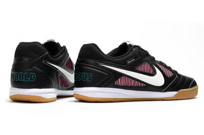 Men's Supreme x Nike SB Gato IC Indoor & Futsal Low-Tops Football Shoes - Black/White/Red