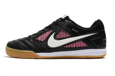 Men's Supreme x Nike SB Gato IC Indoor & Futsal Low-Tops Football Shoes - Black/White/Red