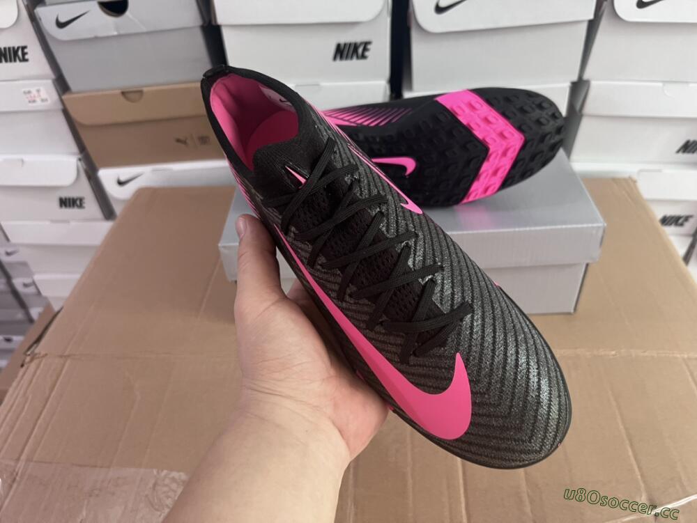 Unisex Nike Air Zoom Mercurial Vapor 16 Elite TF Artificial Turf Low-Tops Football Shoes - Black/Pink