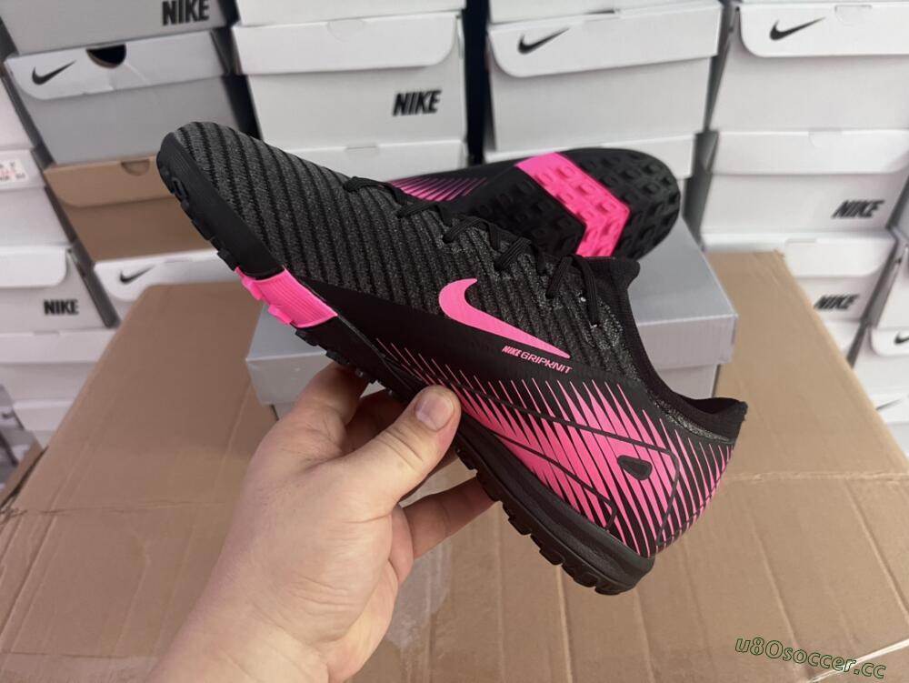 Unisex Nike Air Zoom Mercurial Vapor 16 Elite TF Artificial Turf Low-Tops Football Shoes - Black/Pink
