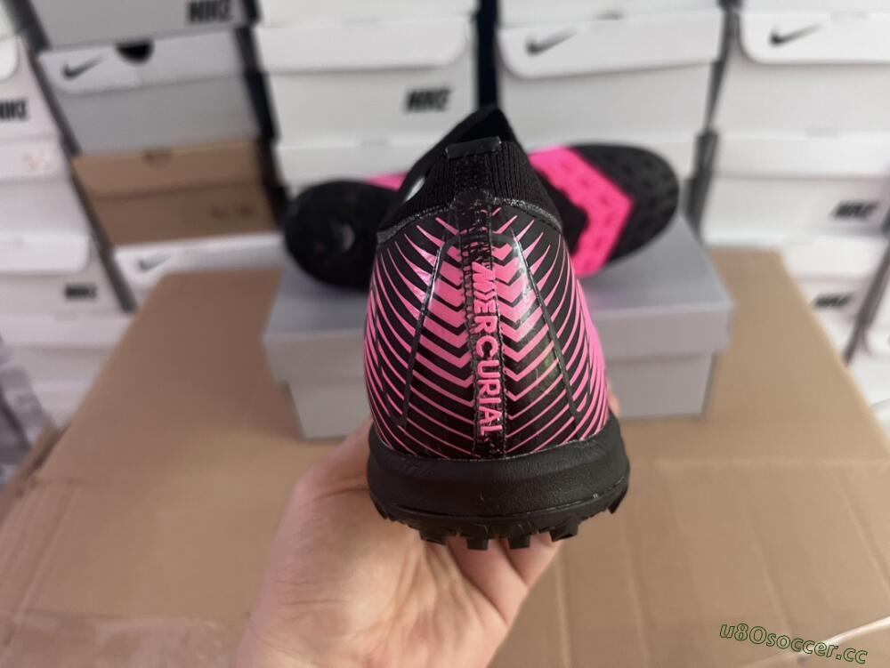 Unisex Nike Air Zoom Mercurial Vapor 16 Elite TF Artificial Turf Low-Tops Football Shoes - Black/Pink