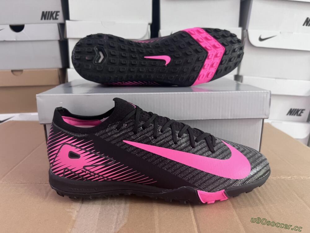 Unisex Nike Air Zoom Mercurial Vapor 16 Elite TF Artificial Turf Low-Tops Football Shoes - Black/Pink