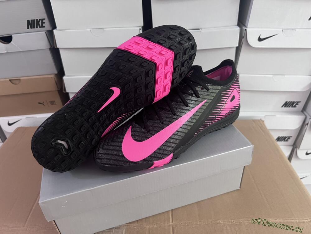 Unisex Nike Air Zoom Mercurial Vapor 16 Elite TF Artificial Turf Low-Tops Football Shoes - Black/Pink