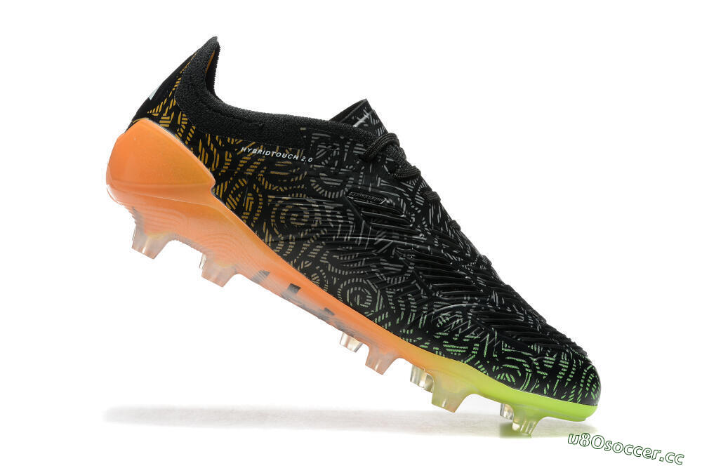 Men's Adidas Predator 24 Elite FG Firm Ground Low-Tops Football Boots - Black/White/Yellow/Orange 4