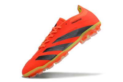Men's Adidas Predator 24 Elite AG Artificial Grass Low-Tops Football Boots - Red/Silver/Yellow