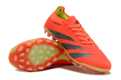 Men's Adidas Predator 24 Elite AG Artificial Grass Low-Tops Football Boots - Red/Silver/Yellow