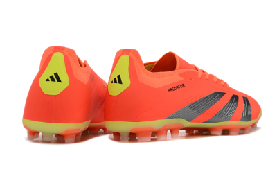 Men's Adidas Predator 24 Elite AG Artificial Grass Low-Tops Football Boots - Red/Silver/Yellow