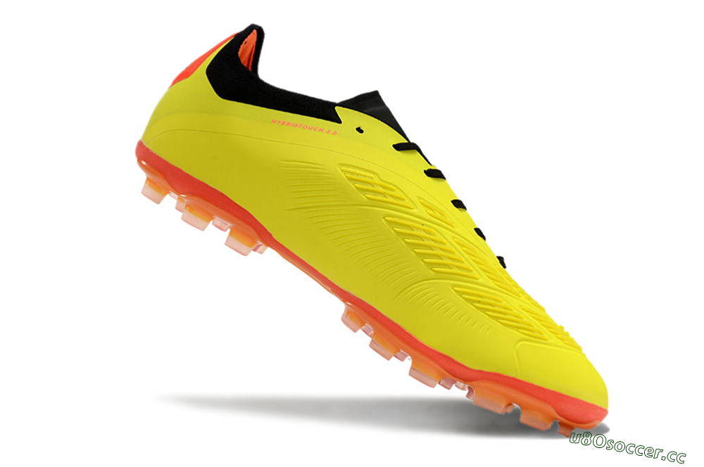 Men's Adidas Predator 24 Elite AG Artificial Grass Low-Tops Football Boots - Yellow/Silver/Red 4