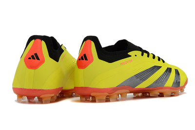 Men's Adidas Predator 24 Elite AG Artificial Grass Low-Tops Football Boots - Yellow/Silver/Red