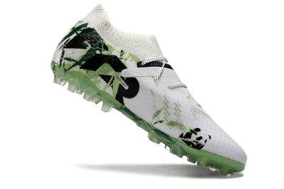 Men's Puma Future Ultimate MG Multi Ground Low-Tops Football Boots - White/Black/Green
