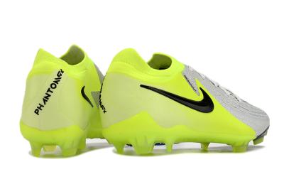 Men's Nike Phantom GX Elite FG Firm Ground Low-Tops Football Boots - Grey/Yellow/Black