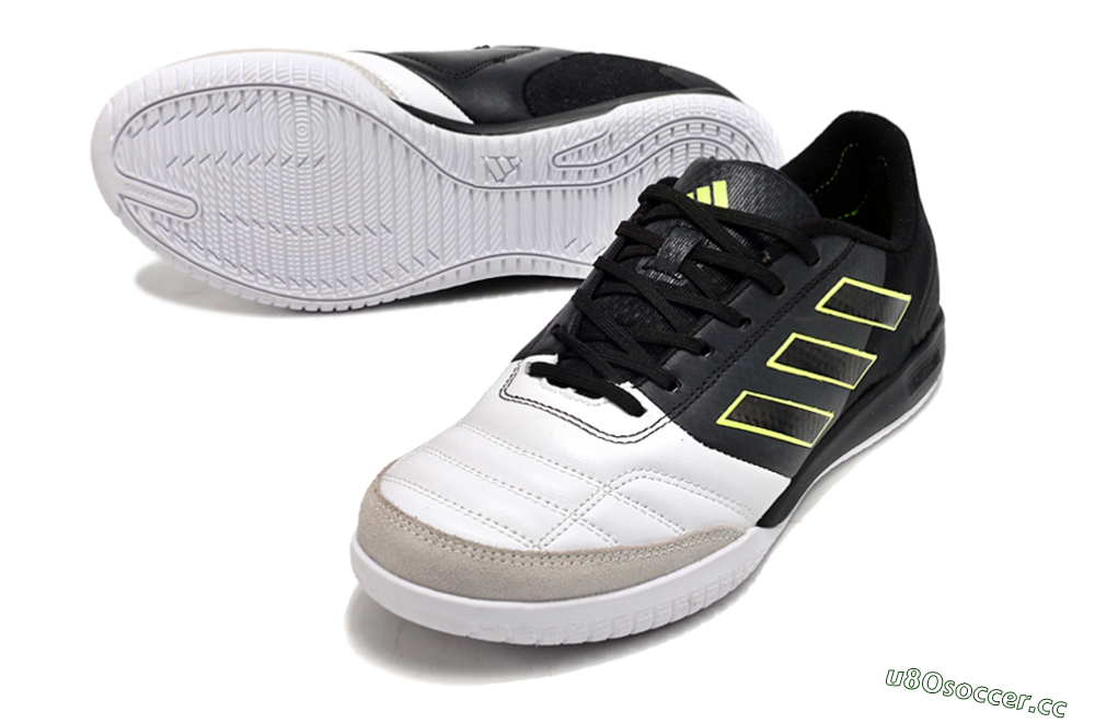 Men's Adidas Top Sala Competition IC Indoor & Futsal Low-Tops Football Shoes - White/Black/Yellow 3