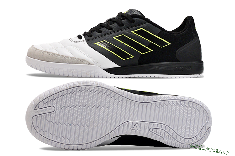 Men's Adidas Top Sala Competition IC Indoor & Futsal Low-Tops Football Shoes - White/Black/Yellow 1