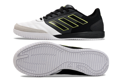 Men's Adidas Top Sala Competition IC Indoor & Futsal Low-Tops Football Shoes - White/Black/Yellow