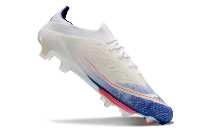 Men's Adidas F50+ Lightstrike Pro FG Firm Ground Low-Tops Football Boots - Cloud White/Solar Red/Lucid Blue