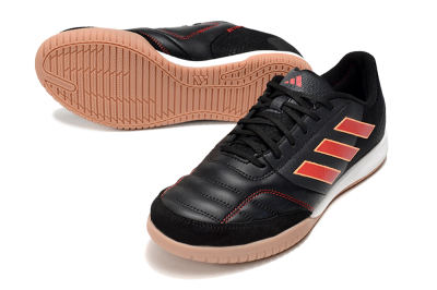Men's Adidas Top Sala Competition IC Indoor & Futsal Low-Tops Football Shoes - Black/Red/White