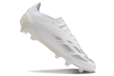 Men's Adidas Predator Elite 24 FG Firm Ground Low-Tops Football Boots - Beige/White/Gold