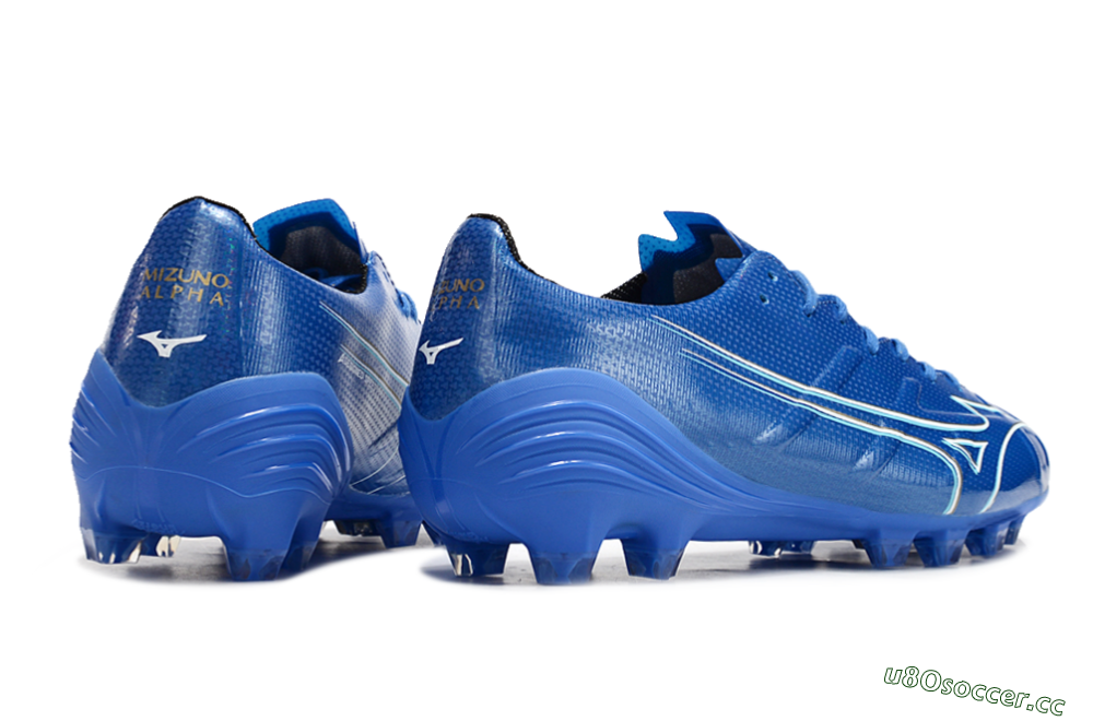 Men's Mizuno Monarcida Alpha FG Firm Ground Low-Tops Football Boots - Blue/White/Yellow 6