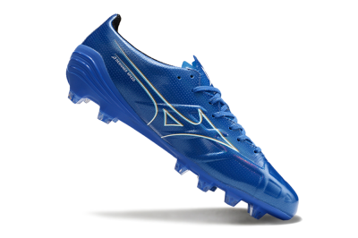 Men's Mizuno Monarcida Alpha FG Firm Ground Low-Tops Football Boots - Blue/White/Yellow