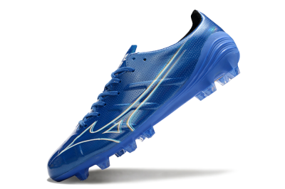 Men's Mizuno Monarcida Alpha FG Firm Ground Low-Tops Football Boots - Blue/White/Yellow