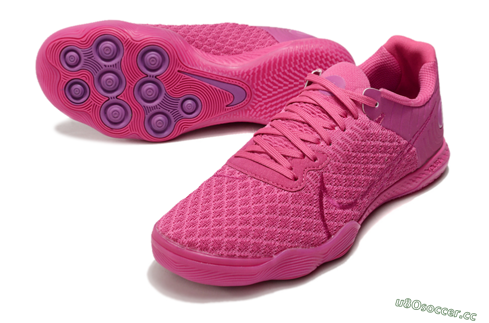 Men's Nike React Gato IC Indoor & Futsal Low-Tops Football Shoes - Pink/Purple 3