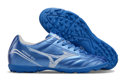 Men's Mizuno Monarcida Neo TF Artificial Turf Low-Tops Football Shoes - Blue/White